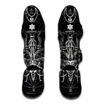 Black And White Mantis Spirit Print Muay Thai Shin Guard
