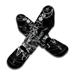 Black And White Mantis Spirit Print Muay Thai Shin Guard