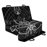 Black And White Mantis Spirit Print Pet Car Back Seat Cover