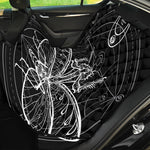 Black And White Mantis Spirit Print Pet Car Back Seat Cover