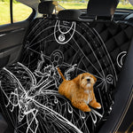 Black And White Mantis Spirit Print Pet Car Back Seat Cover