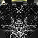 Black And White Mantis Spirit Print Pet Car Back Seat Cover