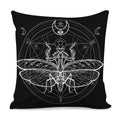 Black And White Mantis Spirit Print Pillow Cover