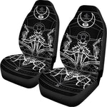 Black And White Mantis Spirit Print Universal Fit Car Seat Covers