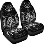 Black And White Mantis Spirit Print Universal Fit Car Seat Covers