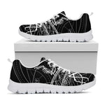 Black And White Mantis Spirit Print White Sneakers