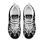 Black And White Mantis Spirit Print White Sneakers
