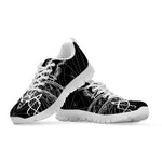 Black And White Mantis Spirit Print White Sneakers
