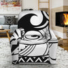 Black And White Maori Pattern Print Recliner Slipcover