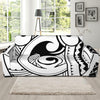 Black And White Maori Pattern Print Sofa Slipcover