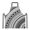 Black And White Maori Polynesian Print Apron