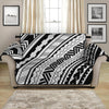 Black And White Maori Polynesian Print Loveseat Protector