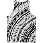 Black And White Maori Polynesian Print Men's Tank Top