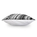 Black And White Maori Polynesian Print Pillow Cover