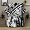 Black And White Maori Polynesian Print Recliner Protector