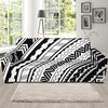 Black And White Maori Polynesian Print Sofa Slipcover