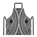 Black And White Maori Tattoo Print Apron