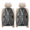 Black And White Maori Tattoo Print Car Seat Organizers