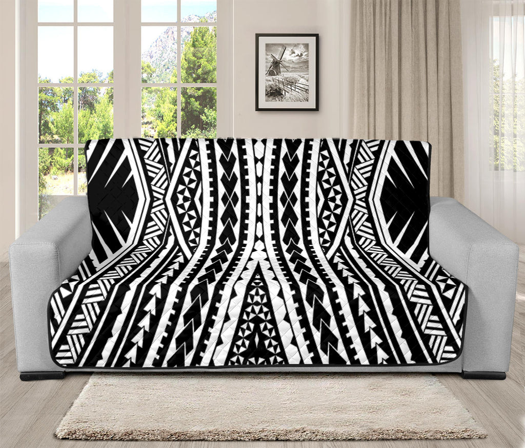 Black And White Maori Tattoo Print Futon Protector