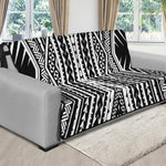 Black And White Maori Tattoo Print Futon Protector