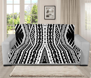 Black And White Maori Tattoo Print Futon Protector