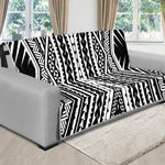 Black And White Maori Tattoo Print Futon Protector