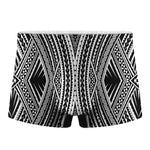 Black And White Maori Tattoo Print Men's Boxer Briefs