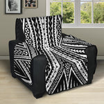 Black And White Maori Tattoo Print Recliner Protector