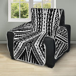 Black And White Maori Tattoo Print Recliner Protector