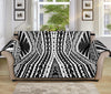 Black And White Maori Tattoo Print Sofa Protector