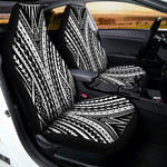 Black And White Maori Tattoo Print Universal Fit Car Seat Covers