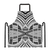 Black And White Maori Tribal Print Apron