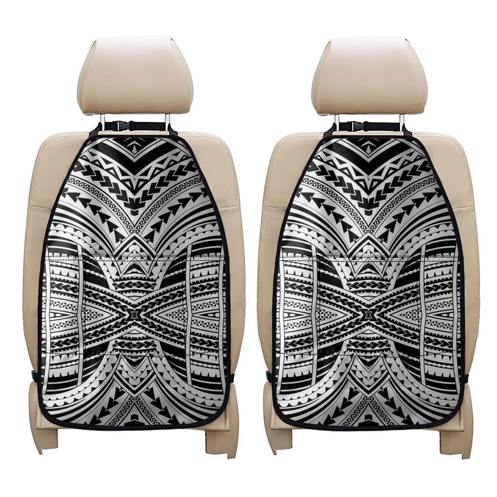 Black And White Maori Tribal Print Car Seat Organizers