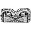 Black And White Maori Tribal Print Car Sun Shade