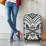 Black And White Maori Tribal Print Luggage Cover