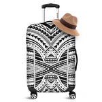 Black And White Maori Tribal Print Luggage Cover