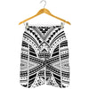 Black And White Maori Tribal Print Men's Shorts