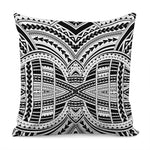 Black And White Maori Tribal Print Pillow Cover