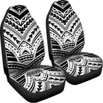 Black And White Maori Tribal Print Universal Fit Car Seat Covers