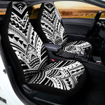 Black And White Maori Tribal Print Universal Fit Car Seat Covers