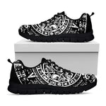 Black And White Maya Calendar Print Black Sneakers