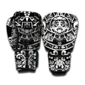 Black And White Maya Calendar Print Boxing Gloves