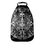 Black And White Maya Calendar Print Car Seat Organizers