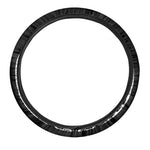 Black And White Maya Calendar Print Car Steering Wheel Cover