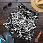 Black And White Maya Calendar Print Men's Shorts