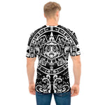 Black And White Maya Calendar Print Men's T-Shirt