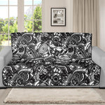 Black And White Mechanic Pattern Print Futon Protector