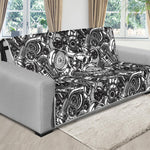 Black And White Mechanic Pattern Print Futon Protector