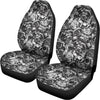 Black And White Mechanic Pattern Print Universal Fit Car Seat Covers