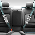 Black And White Mjolnir Print Car Seat Belt Covers